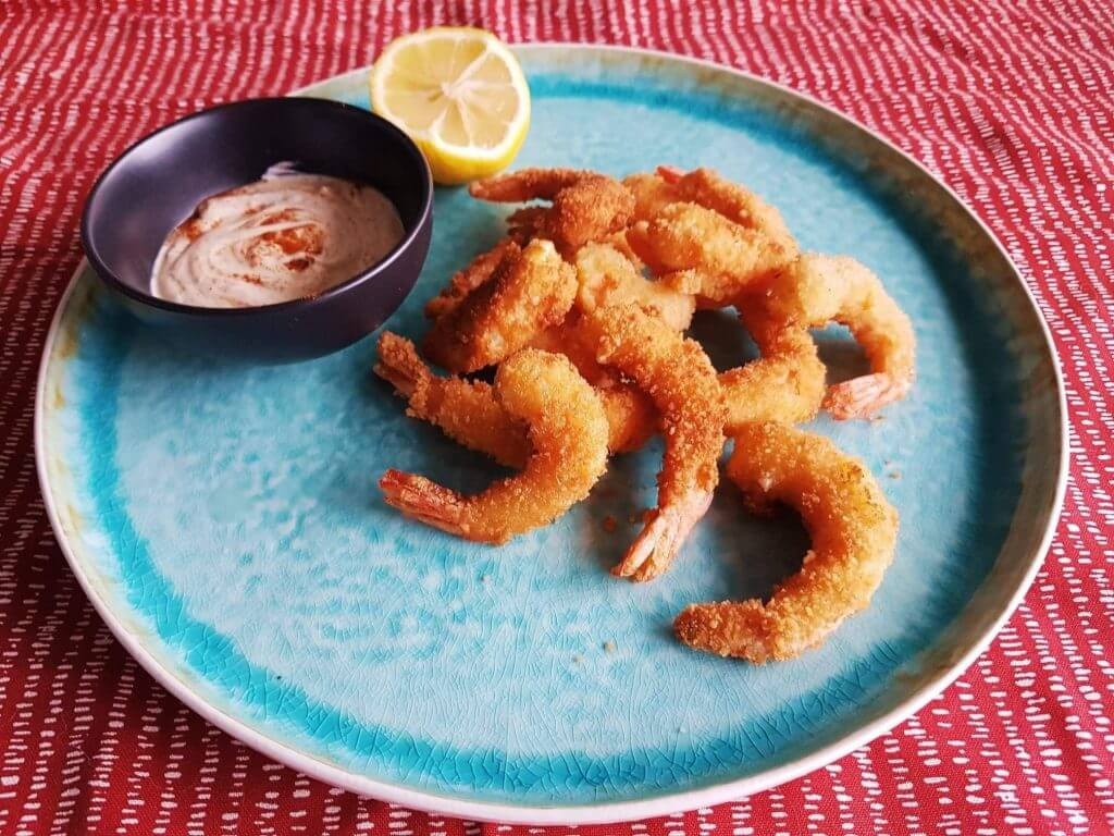 Crevettes frites