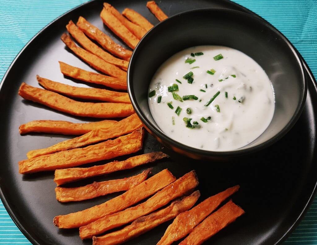 Allumettes apéritives de patate douce