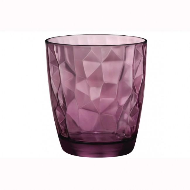 Gobelet forme basse 30cl mauve - Diamond - Bormioli Rocco