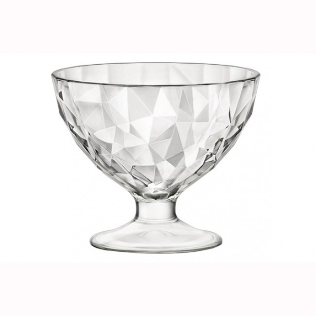 Coupe à glace basse 36cl verre transparent - Diamond - Bormioli Rocco