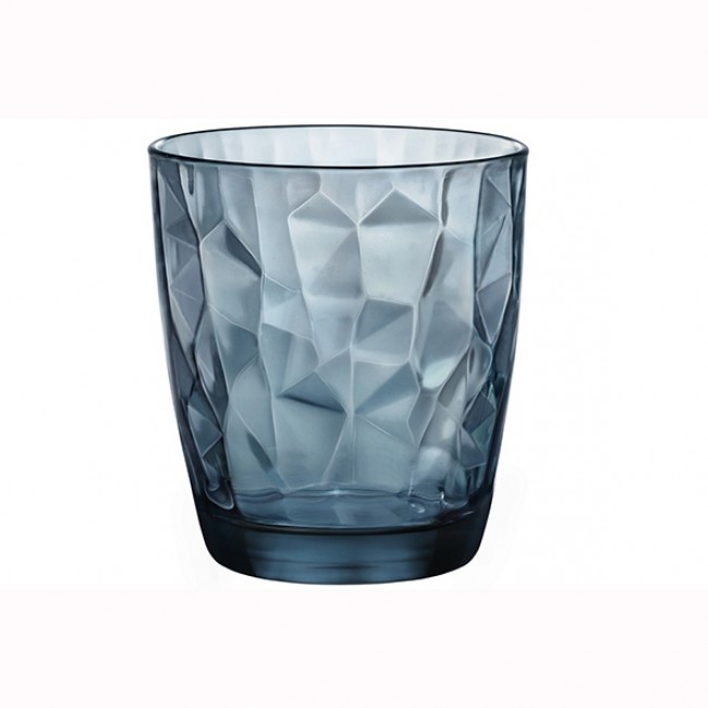 Gobelet forme basse 39 cl bleu - Set de 6 - Diamond - Bormioli Rocco