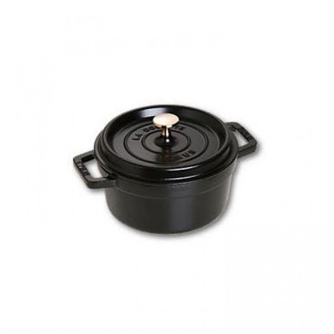 Cocotte en fonte ronde 20 cm noir mat - Fondamentales - Staub