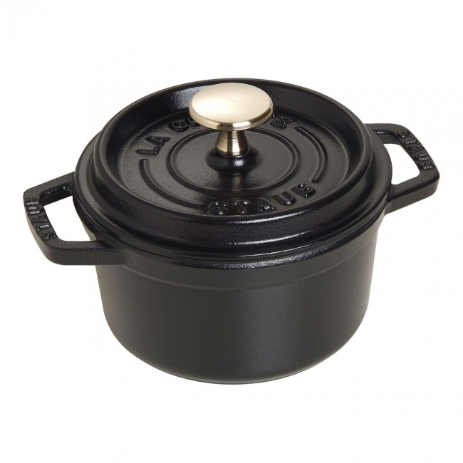Cocotte en fonte ronde 14 cm noir mat - Fondamentales - Staub