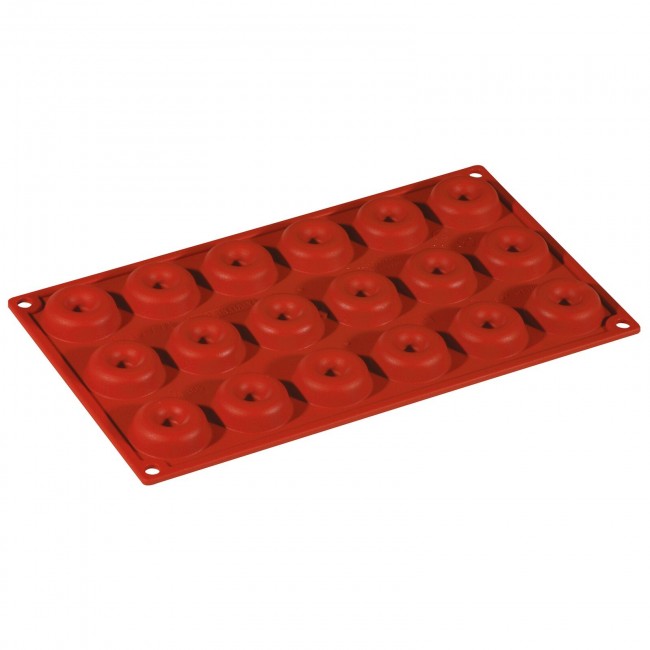 Moule flexible en silicone - 18 mini-savarins - Flexipad - Paderno