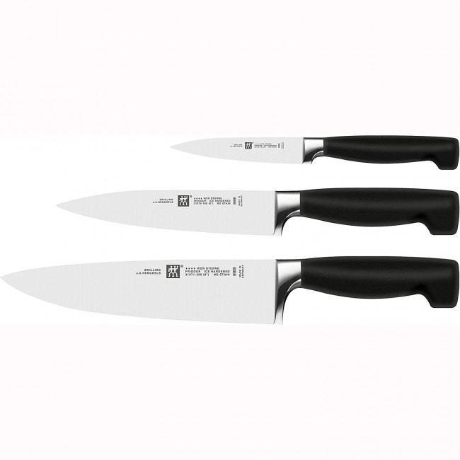 Set de 3 couteaux de cuisine - manche noir - Four Star - Zwilling