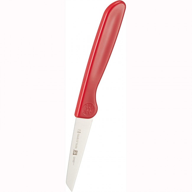 Couteau à légumes 7cm - manche rouge - Twin Grip - Zwilling