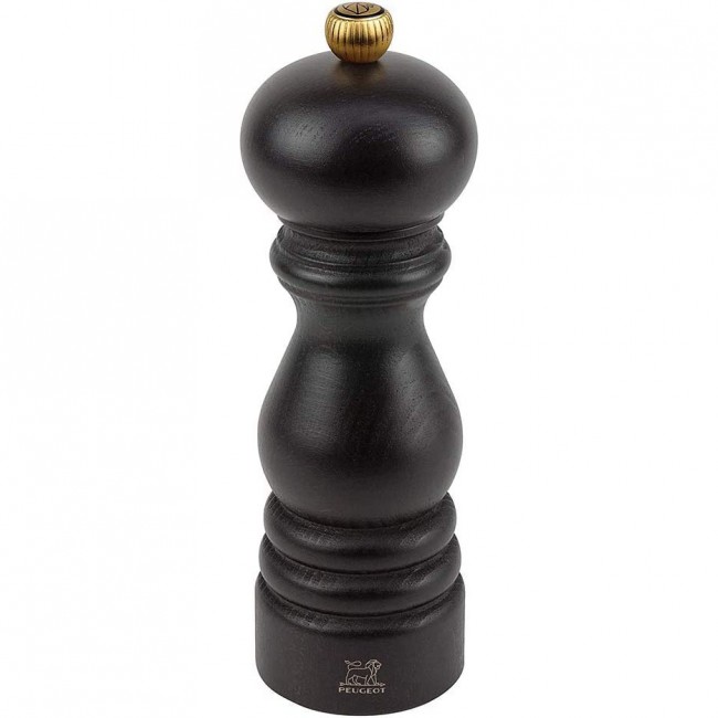 Moulin à sel chocolat noir 18cm en bois de hêtre - Paris Classic - Peugeot