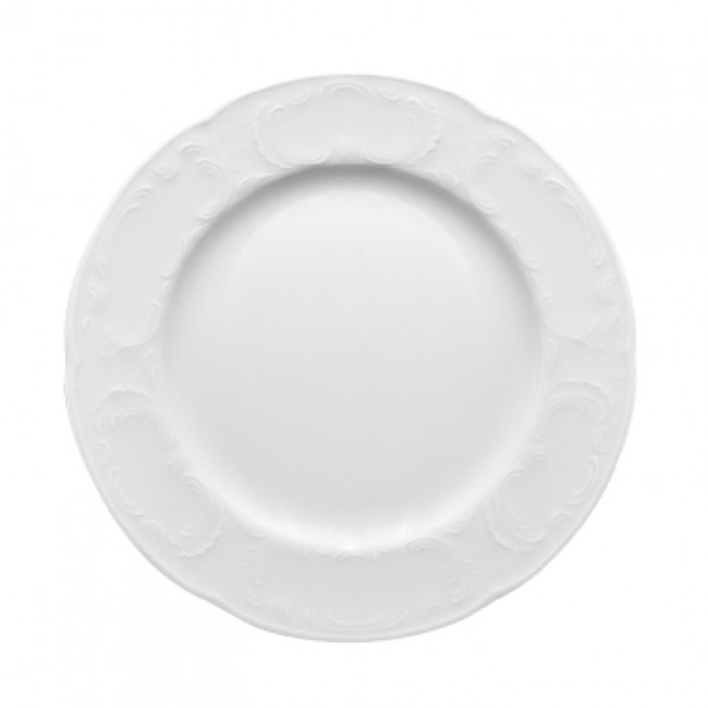 Assiette plate aile plate blanche 24cm