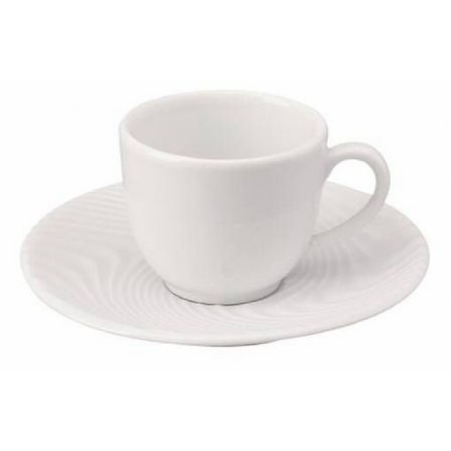 Tasse à café lisse blanche 10cl en porcelaine - Nara Deshoulières