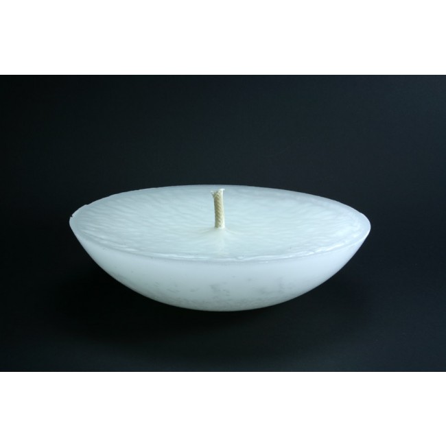 Bougie vasque flottante blanche 32cm