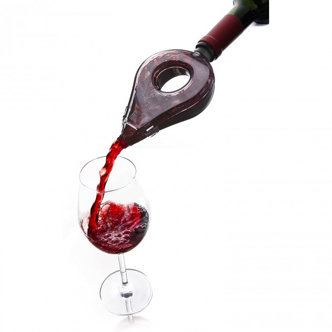 Aérateur à vin noir translucide - Accessoires vin - Vacu Vin