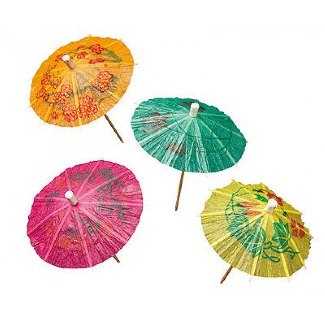 Pique ombrelle décoration coloré pour glace petit modèle 9 cm - Lot de 144 - Décorations glace- Az boutique