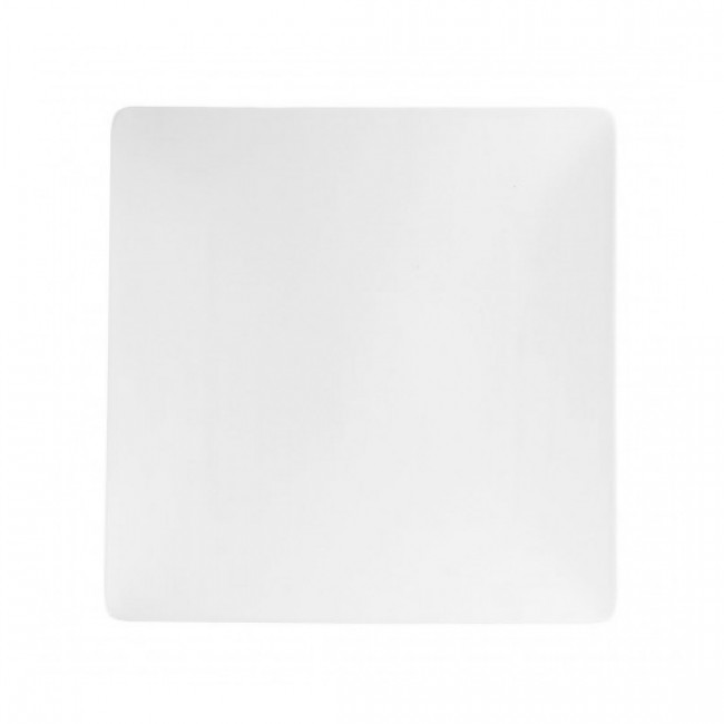 Assiette à dessert plate carrée 20cm en porcelaine blanche - Purity - Chef & Sommelier