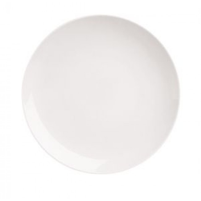 Assiette à dessert plate ronde 20cm (entremets) blanche - Modulo - Guy Degrenne