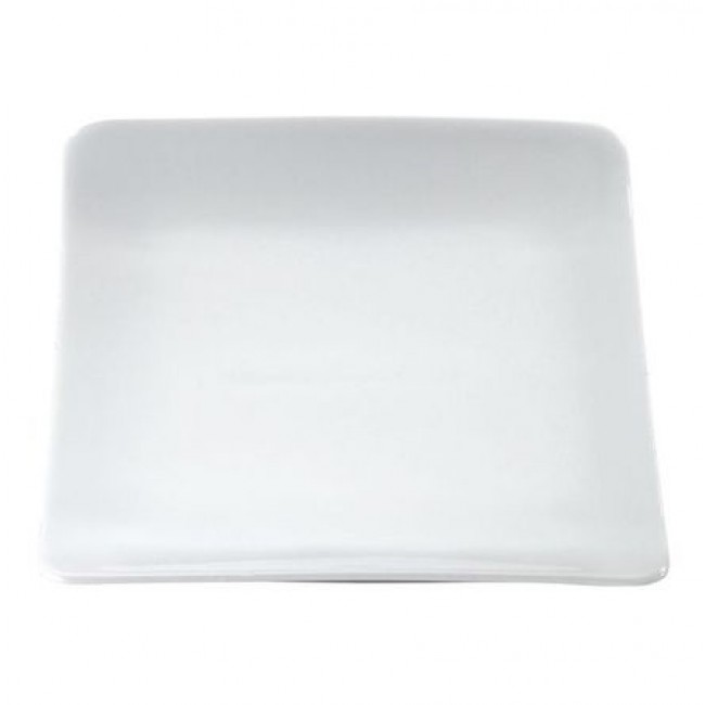 Assiette carrée blanche 21x20cm en porcelaine Vendôme - Pillivuyt