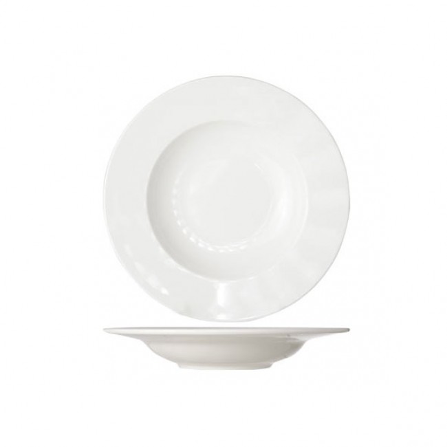 Assiette creuse blanc crème ronde 23cm porcelaine - Lot de 6 - Buffet - Cosy & Trendy