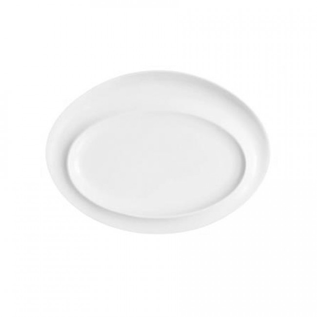 Assiette ovale 24x16cm en porcelaine blanche - Scenari - Arcoroc