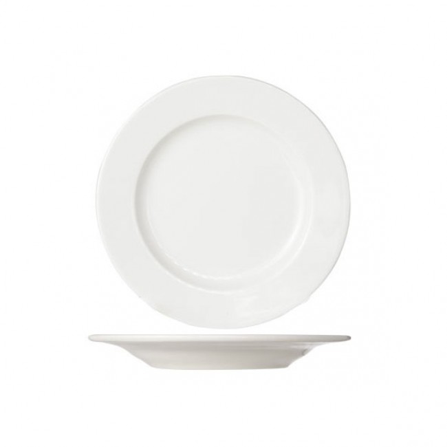 Assiette plate blanc crème ronde 27cm porcelaine - Lot de 6 - Buffet - Cosy & Trendy