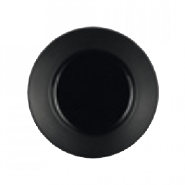 Assiette plate noire 17,5cm en porcelaine - Olea Black - Chef & Sommelier