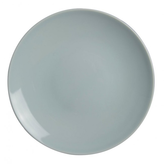 Assiette plate ronde bleu clair en porcelaine 21cm - Louna - Pillivuyt