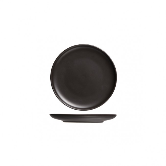 Assiette plate ronde noire okinawa 15cm - Okinawa - Cosy & Trendy