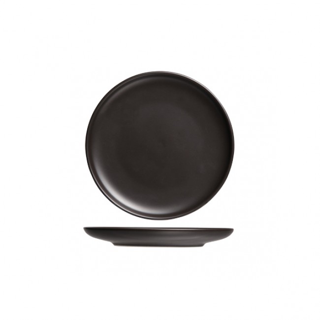 Assiette plate ronde noire okinawa 19cm - Okinawa - Cosy & Trendy