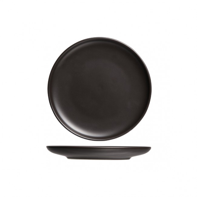 Assiette plate ronde noire 31.5cm - Okinawa - Cosy & Trendy