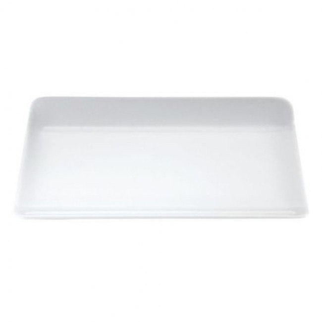 Assiette rectangulaire en porcelaine blanche 21,5x16cm - Vendôme - illivuyt
