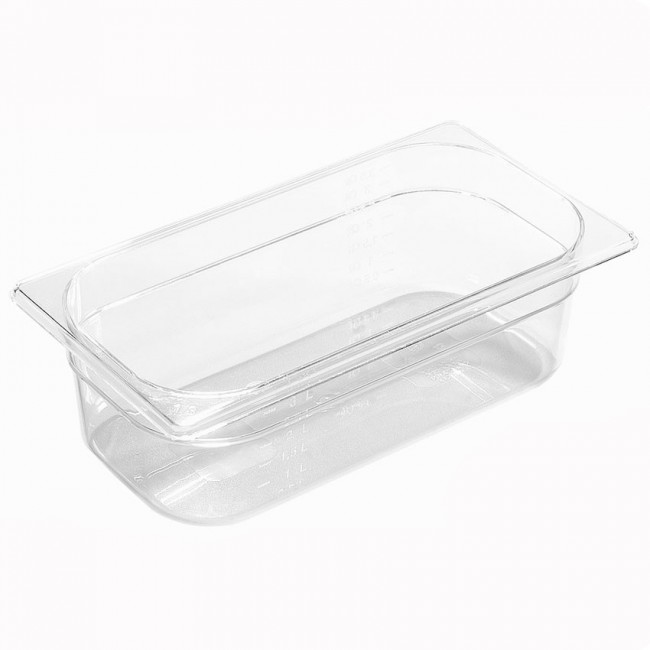 Bac gastronorme GN 1/3 en tritan BPA free 17.6x 32.5 x 20cm - Gastronome - Paderno