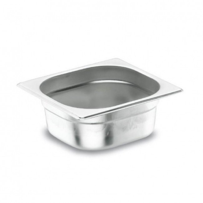 Bac gastronorme GN 1/4 en inox 26.5x 16.2x 2cm - Gastronome - Lacor