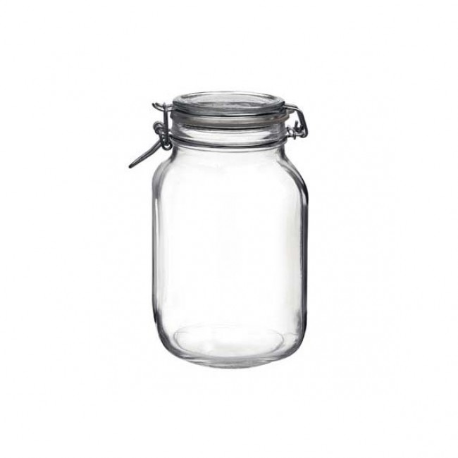 Bocal hermétique carré 2 L en verre pour terrine - Fido - Bormioli Rocco