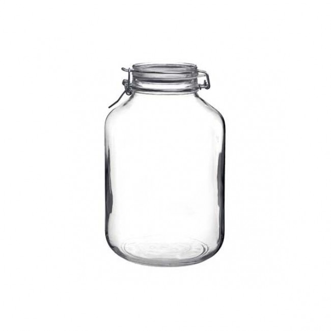 Bocal hermétique rond 5 L en verre - Fido - Bormioli Rocco