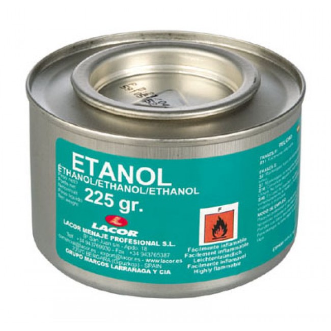 Boîte d'alcool à brûler / éthanol en gel - 225g - Lot de 6 - Alcool - Lacor