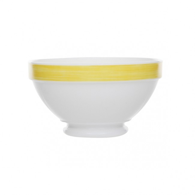 Bol empilable blanc/jaune 51cl - Brush Jaune - Arcoroc