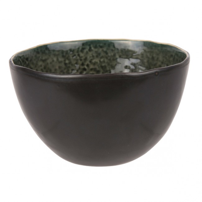 Bol noir et vert 14cm - Laguna Verde - Cosy & Trendy