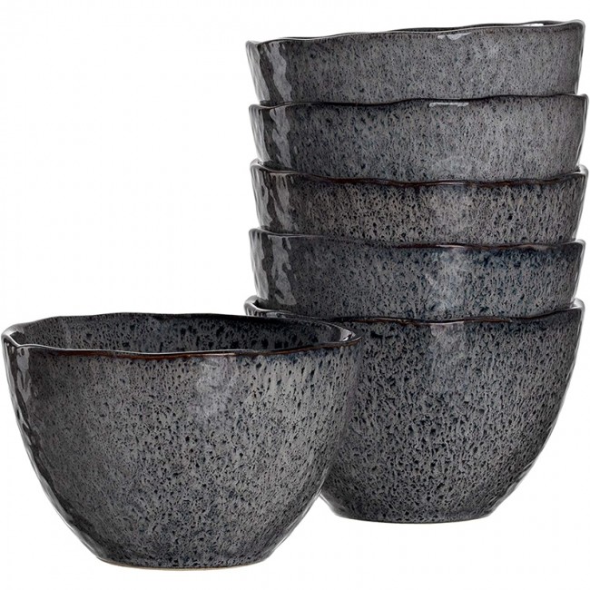 Bol rond céramique 15,3cm gris - Matera - Leonardo