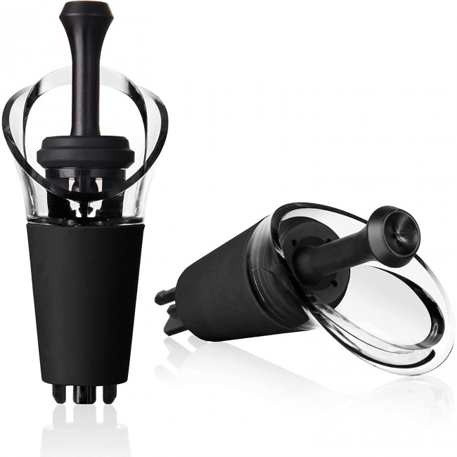 50 Disques Anti-gouttes Pour Bouteilles De Vin – PET Alimentaire, Réutilisables – Diamètre 7,5 Cm, Aspect Argenté