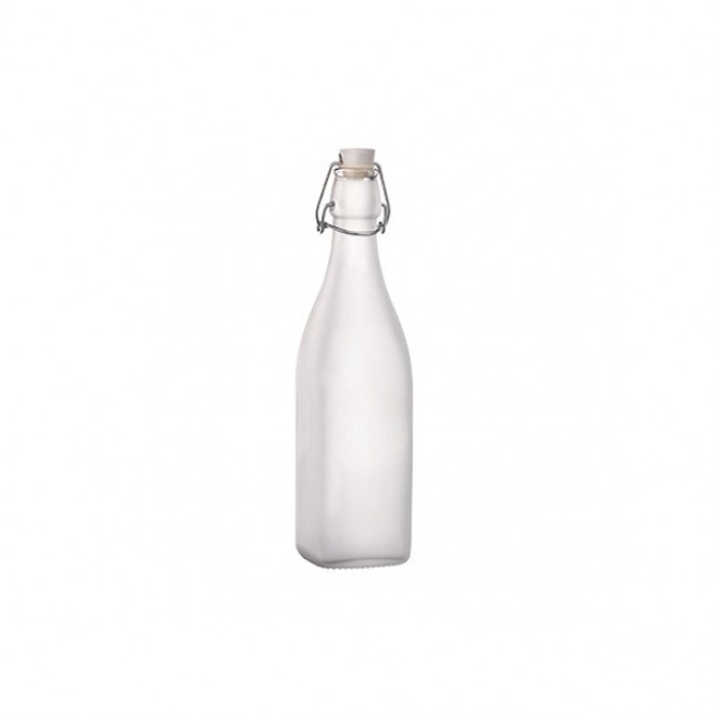 Bouteille en verre 1L avec bouchon mécanique - swing - bormioli rocco