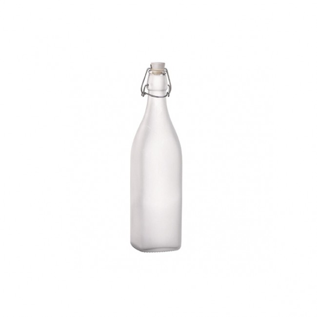 Bouteille en verre 1L avec bouchon mécanique - swing - bormioli rocco