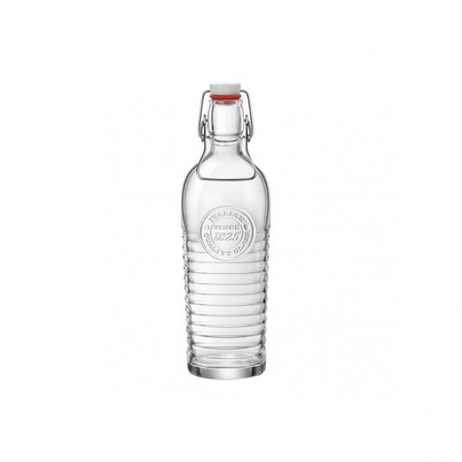 Bouteille en verre 1L avec bouchon mécanique - swing - bormioli rocco