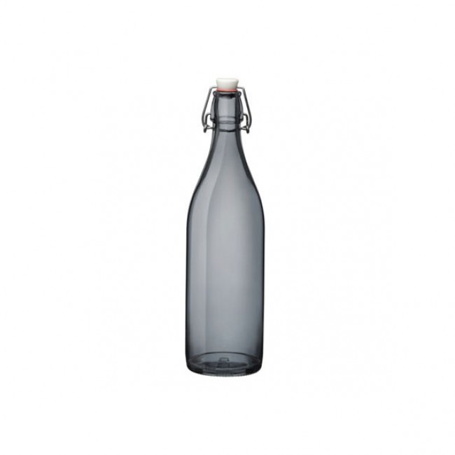 Bouteille en verre 1L avec bouchon mécanique - swing - bormioli rocco