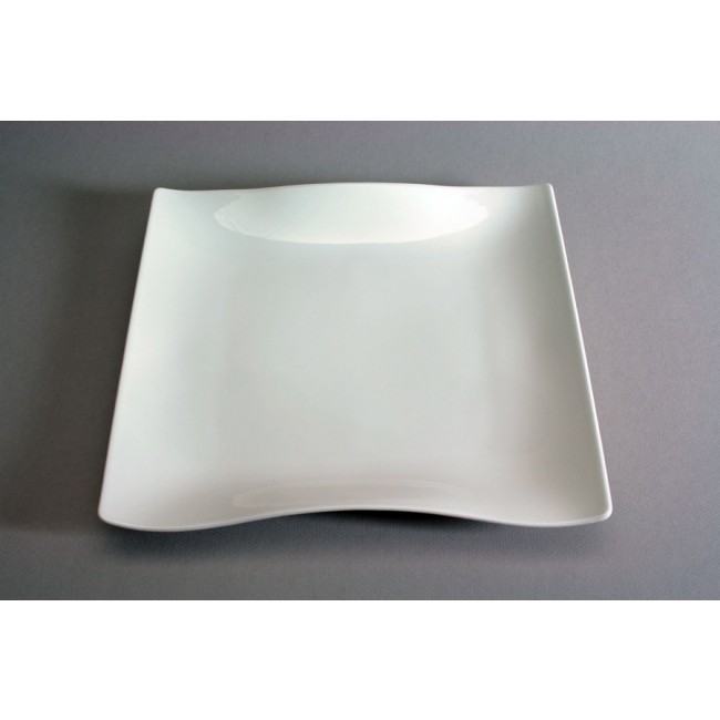 Assiette rectangle blanche 32x21cm