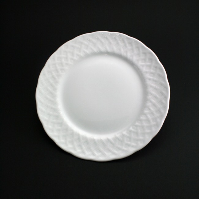 Assiette plate ronde blanche 26cm