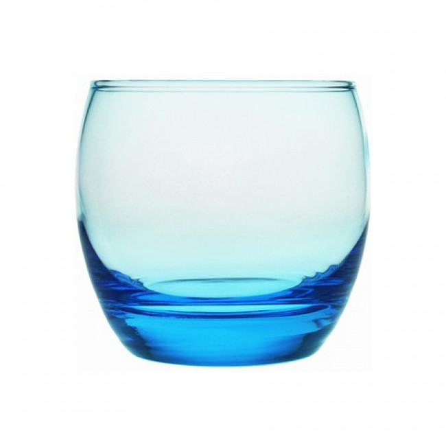 Verre à eau bleu forme basse 32cl - Lot de 6 - Ice Blue - Salto - Arcoroc