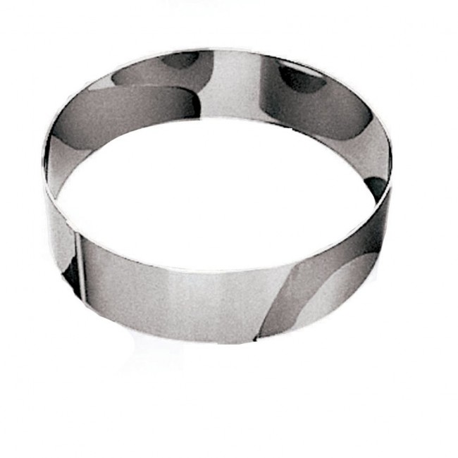 Cercle à vacherin en inox 18/10 - hauteur 6 cm - diamètre 30 cm - Cercle à vacherin - Gobel