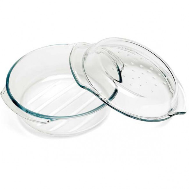Cocotte en verre Drop & Grill 2.4L  avec couvercle 22cm