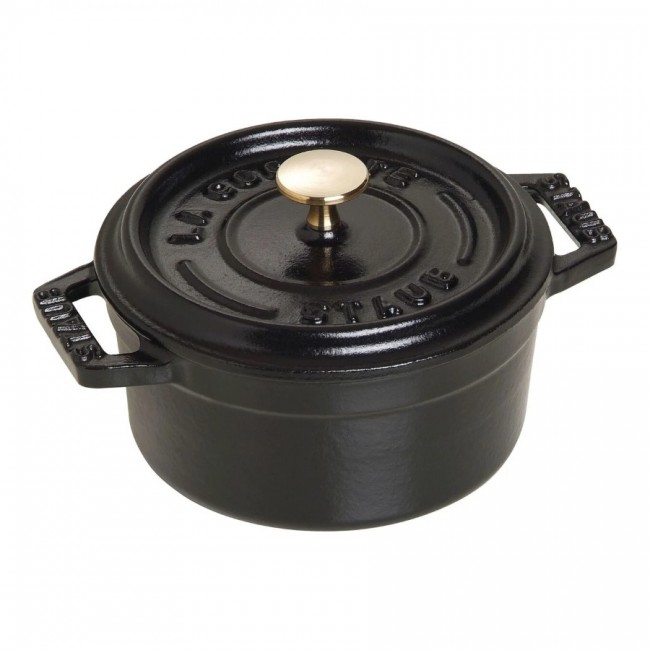 Cocotte en fonte ronde 10 cm noir mat - Fondamentales - Staub 