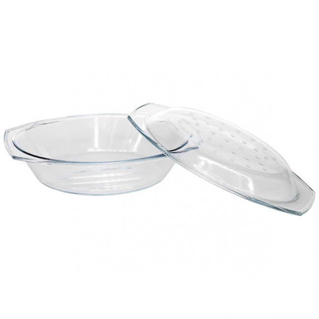 Cocotte en verre ovale Grill & Drop  2.9L - 500° - Cosy & Trendy