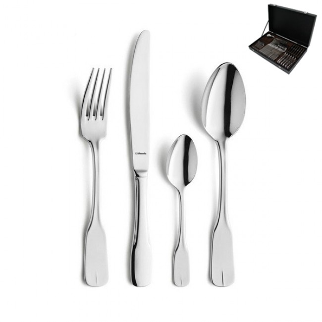 Coffret ménagère 50 pièces inox 18/0 - Vieux Paris - Guy Degrenne