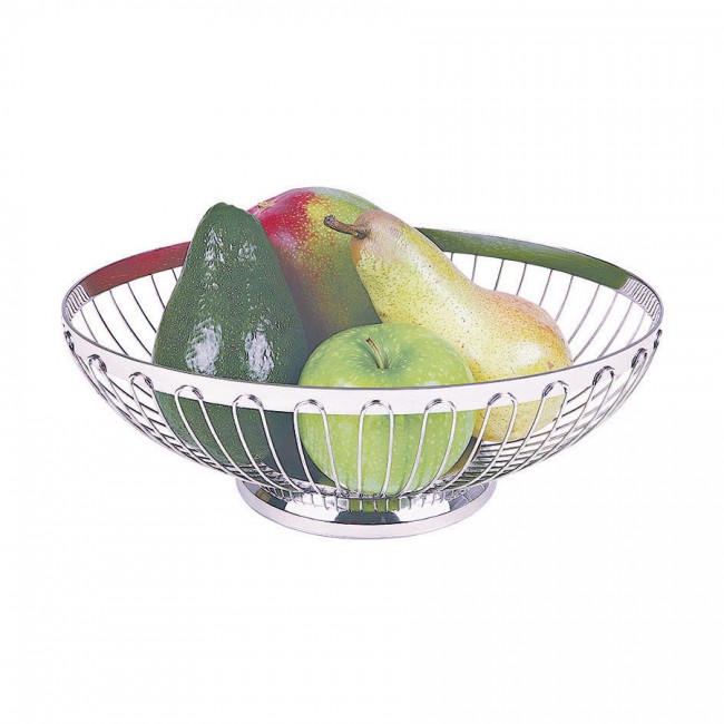 Corbeille à fruit ovale 27,5cm - Inox 18/8 - Paderno